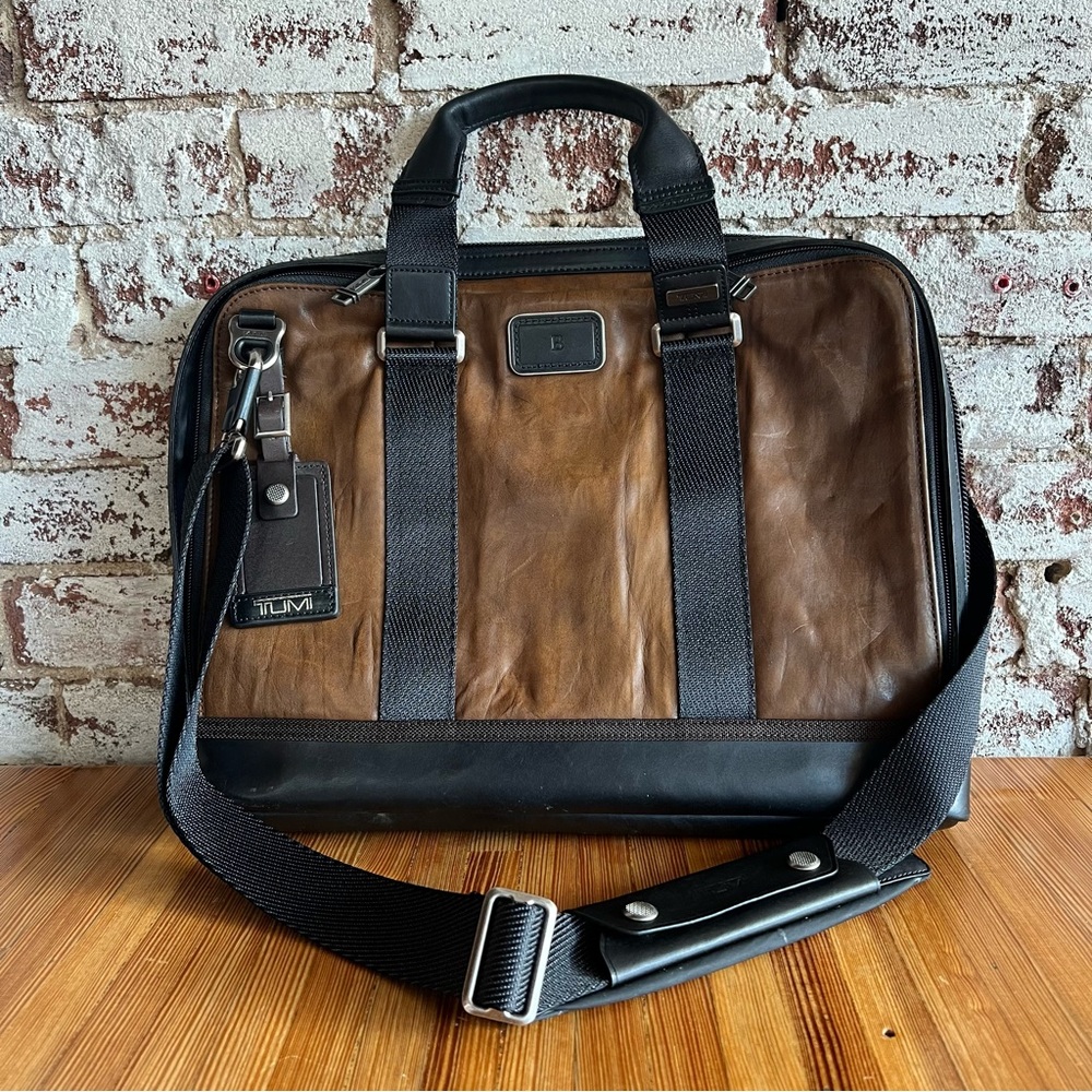 Tumi Men’s Alpha Bravo Aviano Slim Briefcase